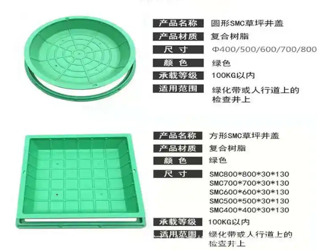 蓬莱树脂复合种植井盖展示